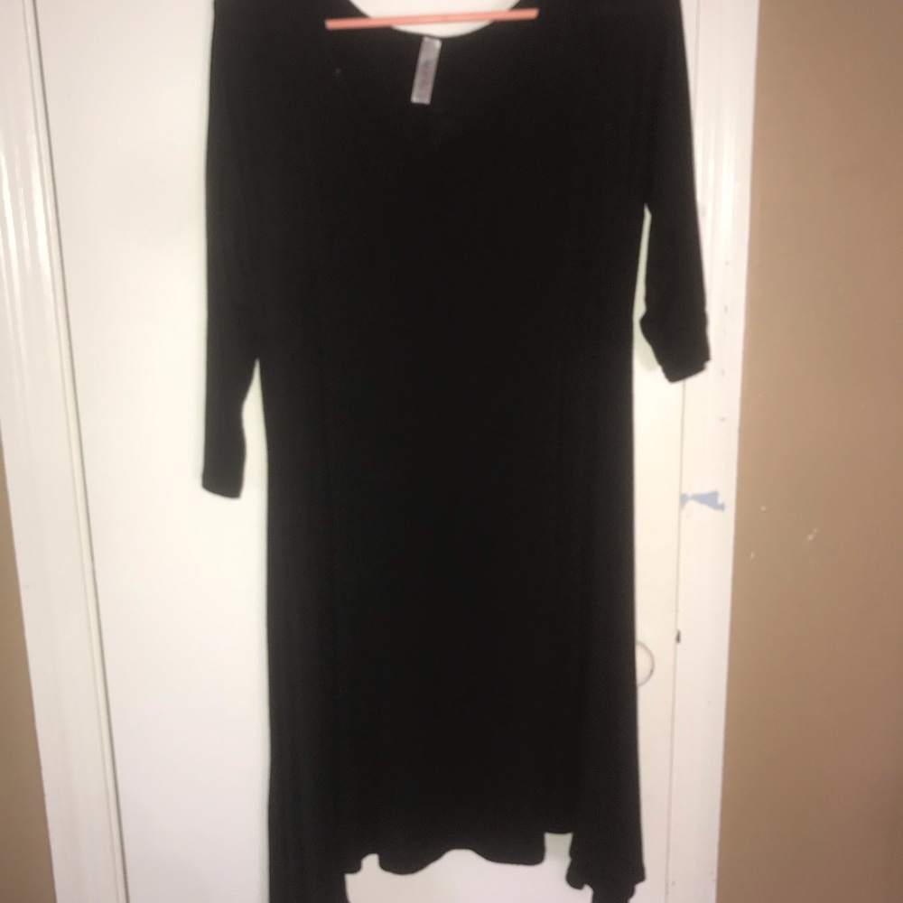Long sleeve black dress